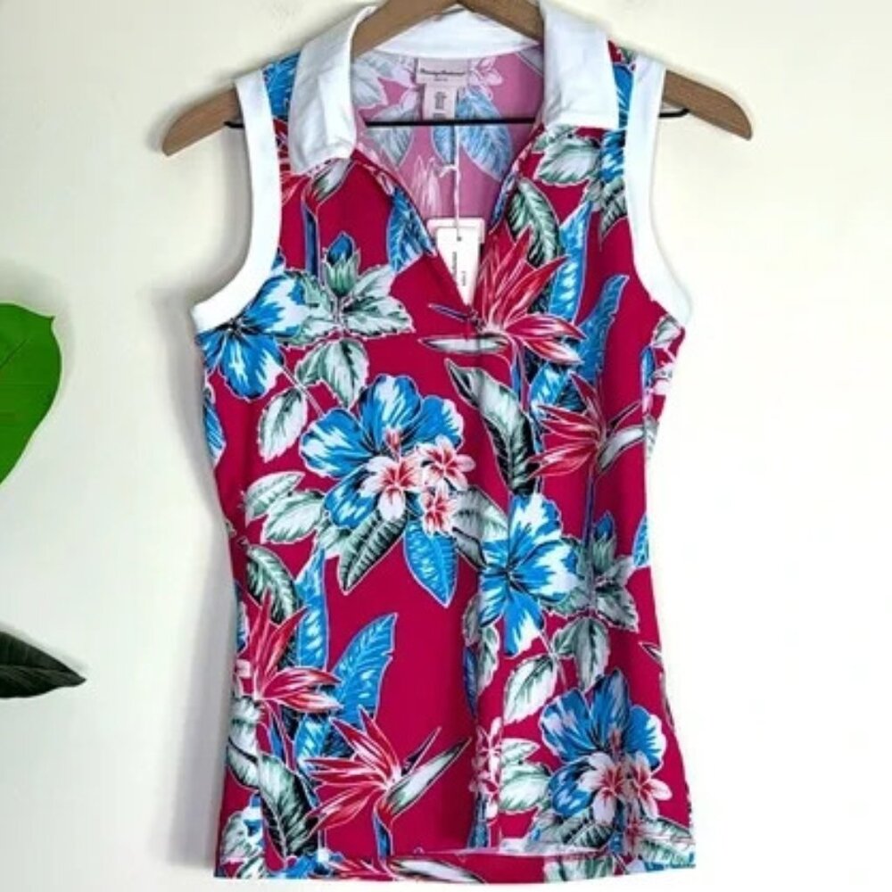 NWT Tommy Bahama Women’s Collared Top UPF 50 Small